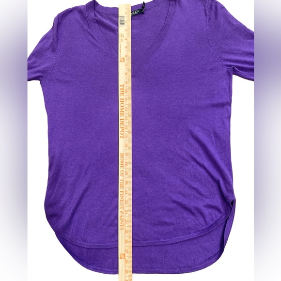 🤑 CLEARANCE🤑 Silk Blend V Neck Long Sleeve tunic sweater - Picture 2 of 7